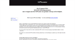 Desktop Screenshot of gpscenter.be